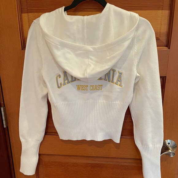 PRICED TO SELL - See Description for details — RARE Cropped Hooded Sweater - Picture 4 of 11